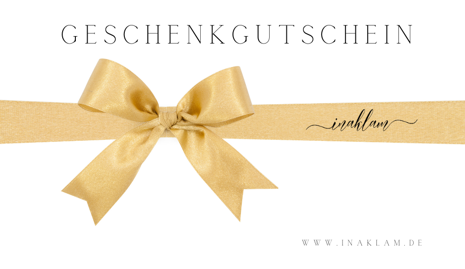 Geschenkgutschein mit persönlicher Videobotschaft von Inaklam, digitaler Gutschein für personalisierten Schmuck