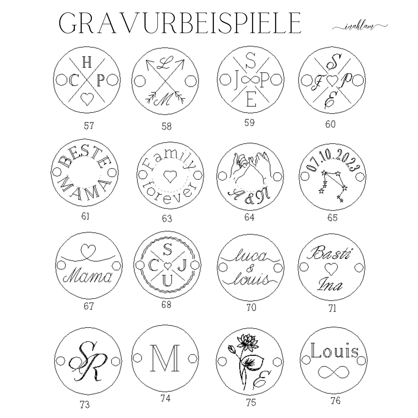 Armband personalisiert mit Buchstaben Gravur in Gold, Silber, Rosé, Armkette personalisiert mit 9mm Gravur Plättchen als Geschenk für Frauen