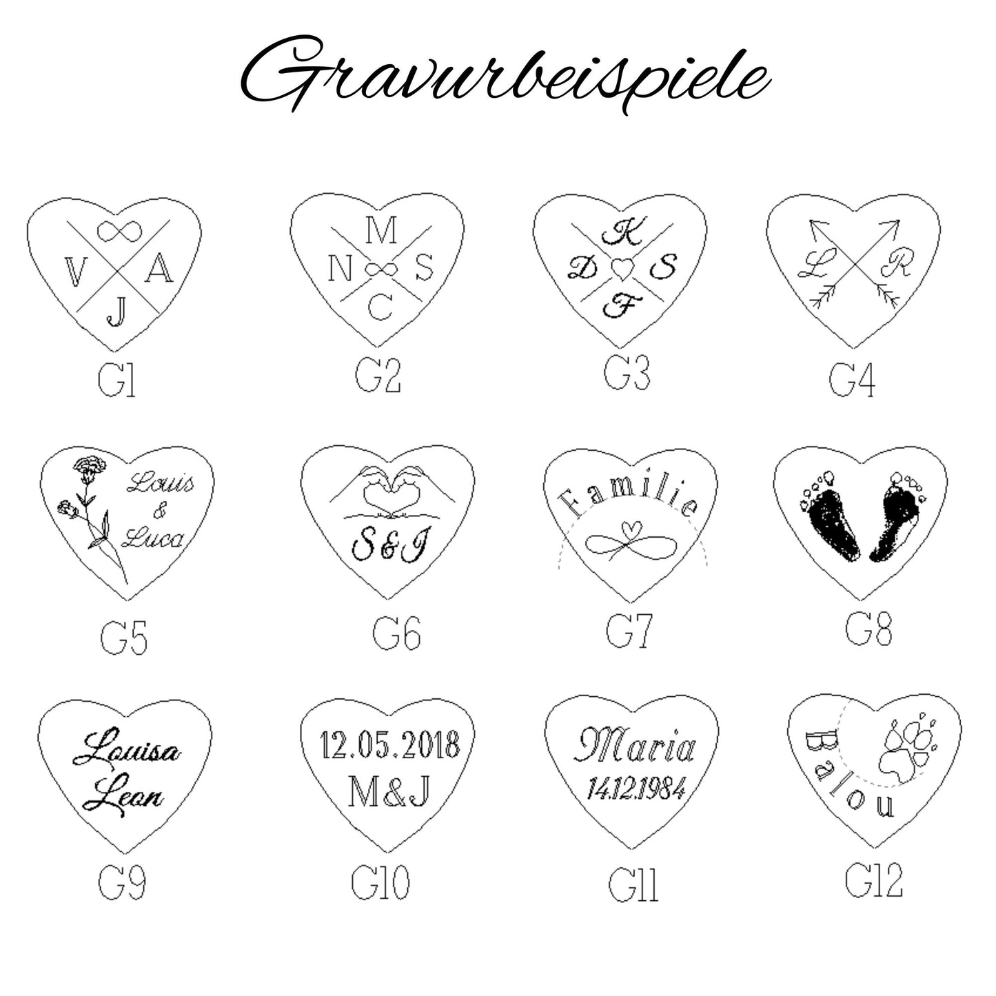 Personalisierte Herz Kette, Gravur Herz Anhänger in Gold, Silber und Rosé aus Edelstahl, Personalisiertes Geschenk Frau Weihnachten