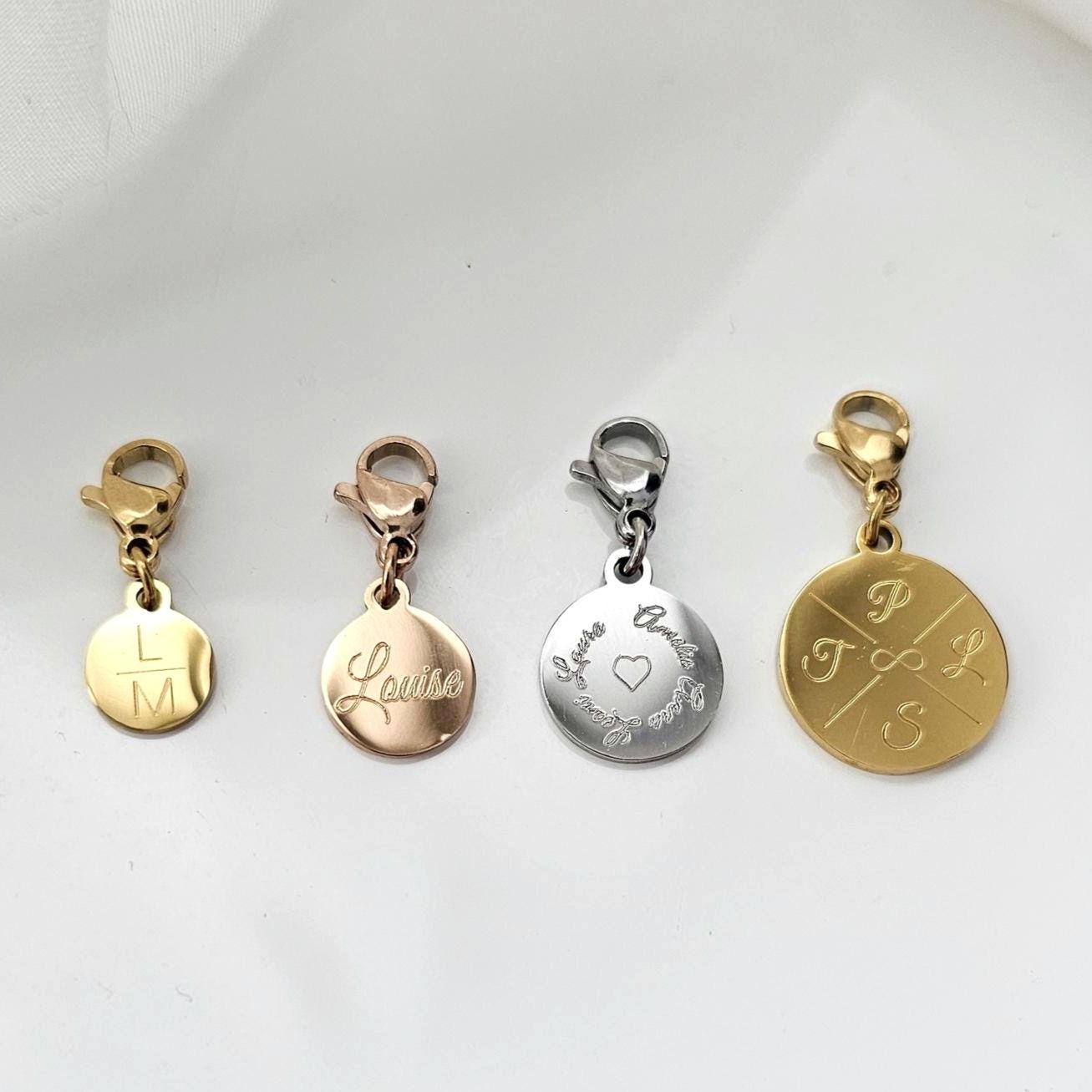 Gravur Plättchen Anhänger, Plättchen Anhänger mit Gravur, Gravur Anhänger, personalisierte Plättchen Anhänger, Einzelne Plättchen Anhänger