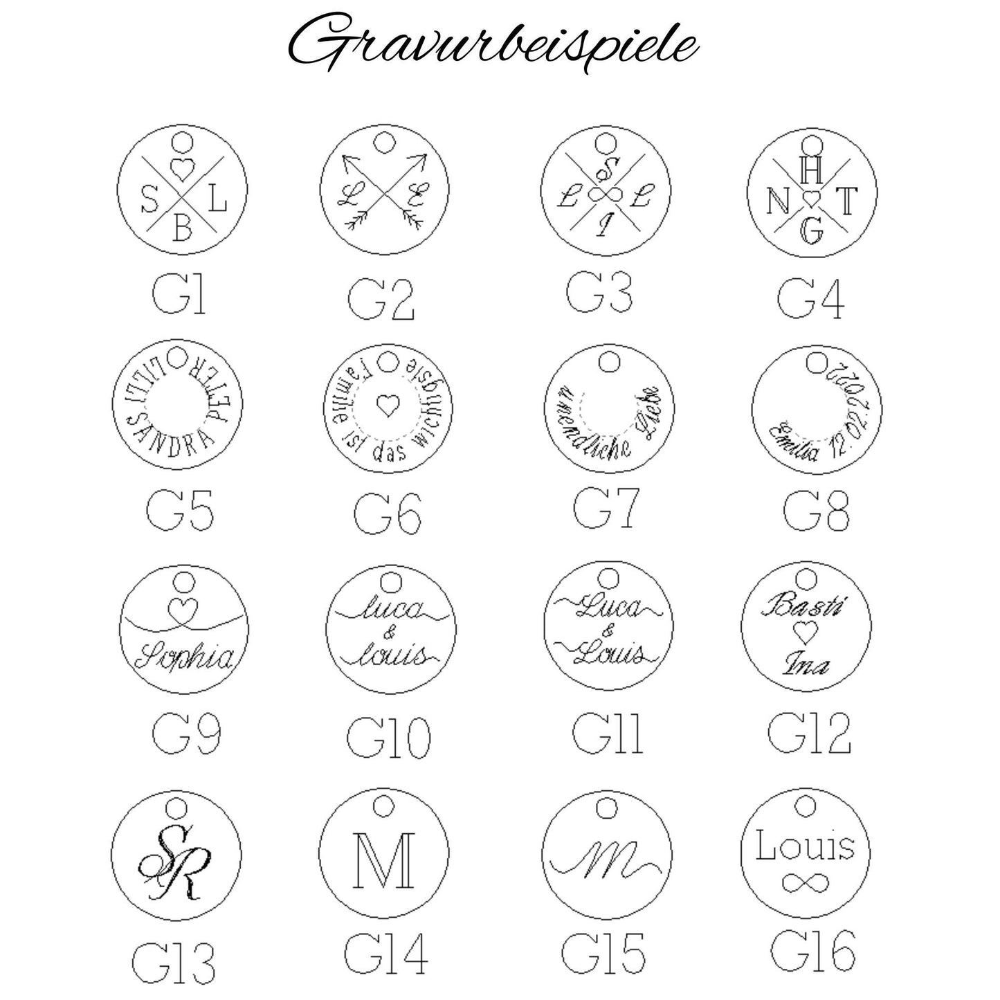 Gravur Plättchen Anhänger, Plättchen Anhänger mit Gravur, Gravur Anhänger, personalisierte Plättchen Anhänger, Einzelne Plättchen Anhänger