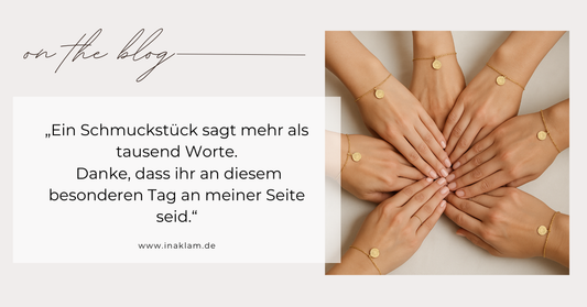 Gravurschmuck zur Hochzeit – ein Andenken, das bleibt