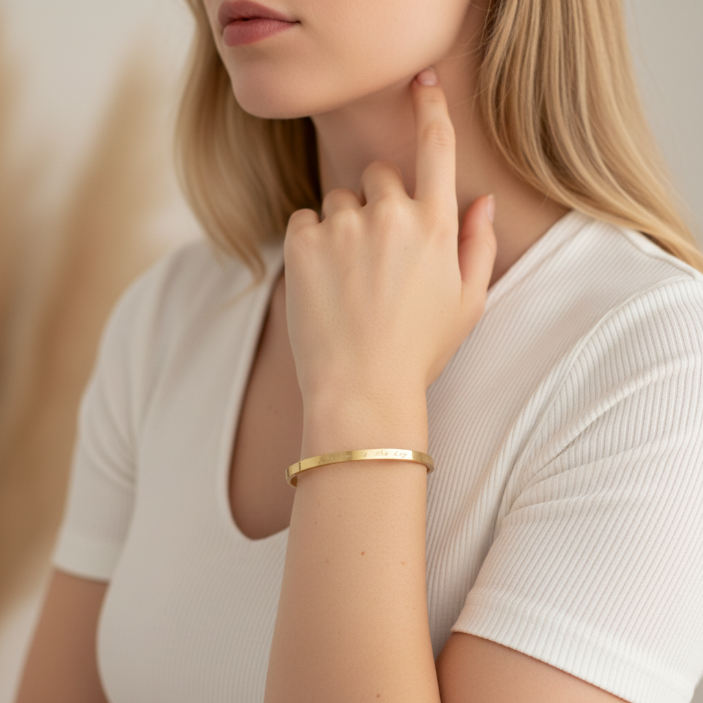 Armreif aus Edelstahl