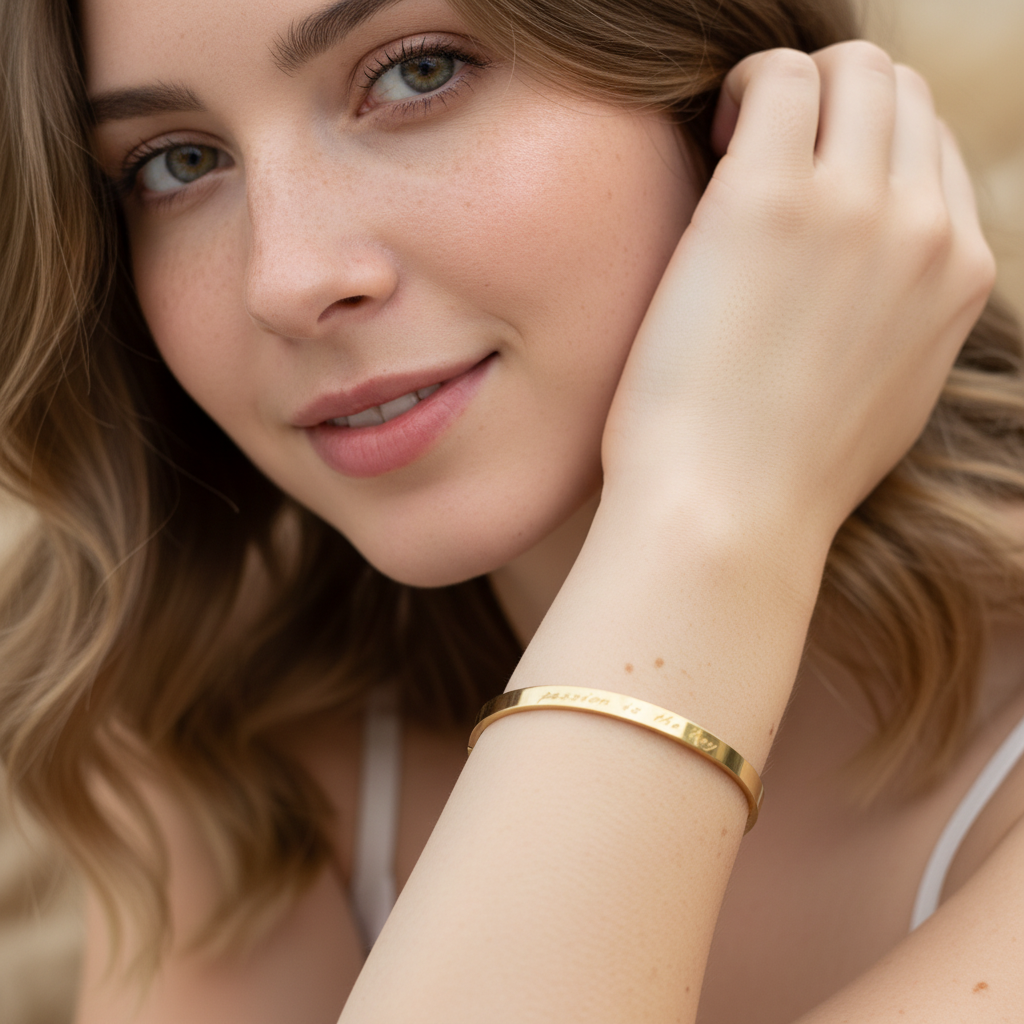 Armreif aus Edelstahl