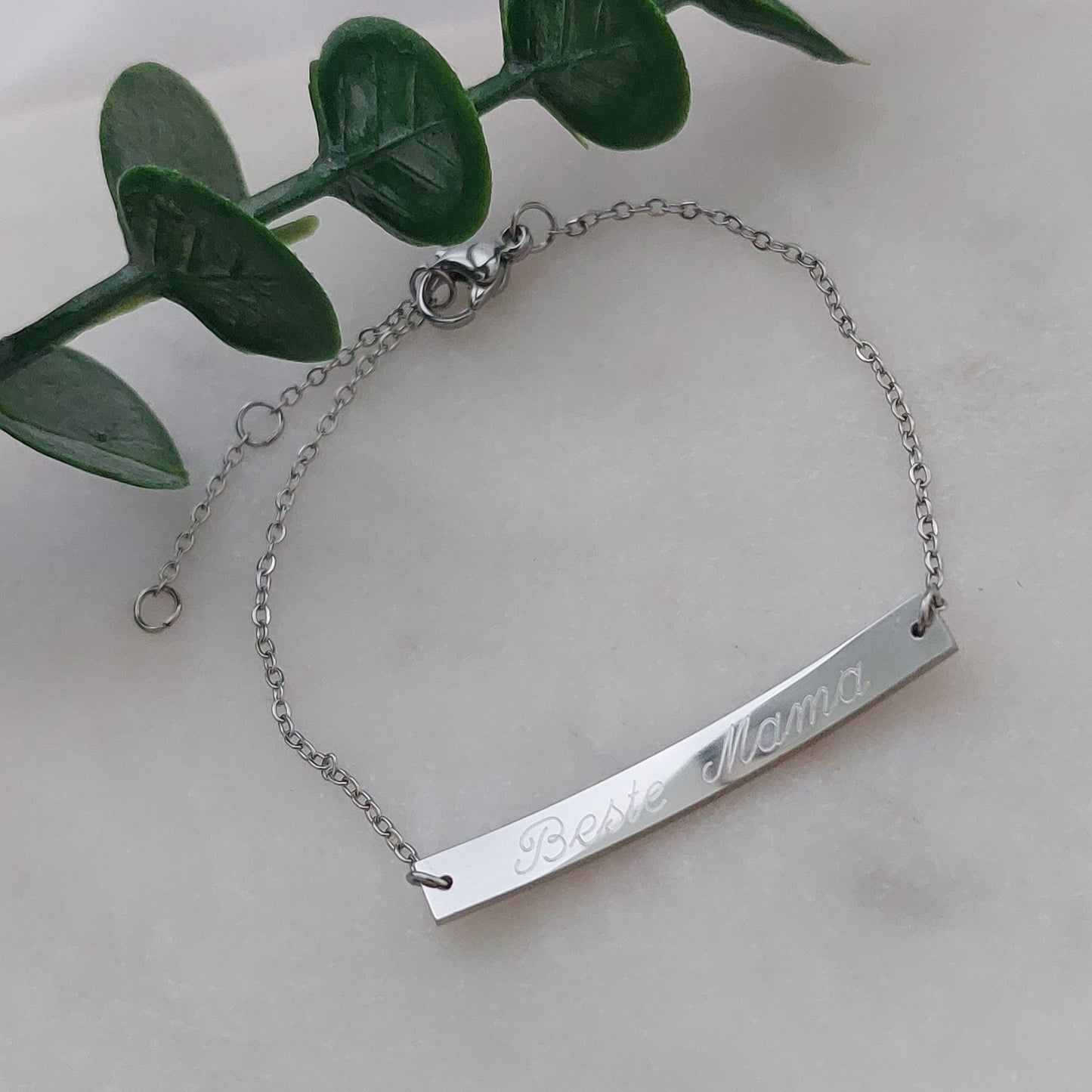 Personalisiertes Armband mit Namensgravur in Gold, Silber und Rosé,Namens Kettchen, personalisiertes Armband mit Namen