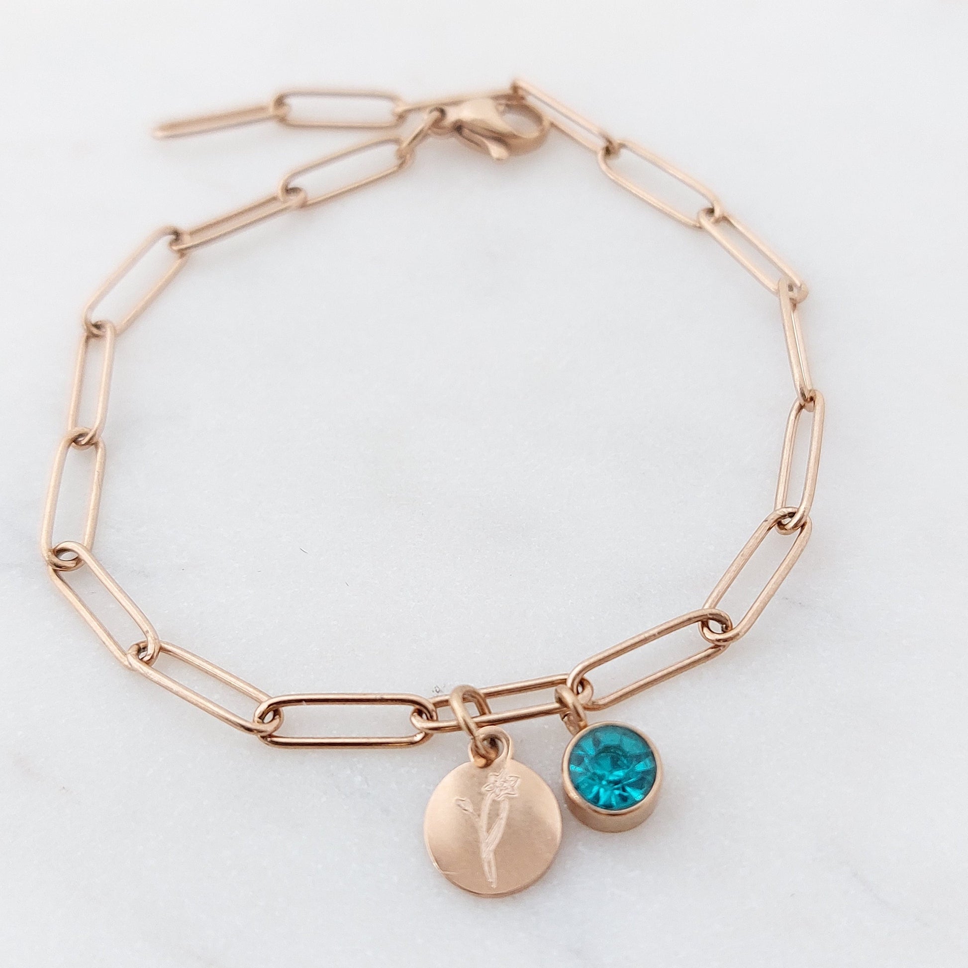 Personalisiertes Geburtsstein Armband in Gold,Silber,Rosé,Gravur Armband mit Plättchen Anhänger,Geschenk für Frau,beste Freundin,Geburtstag