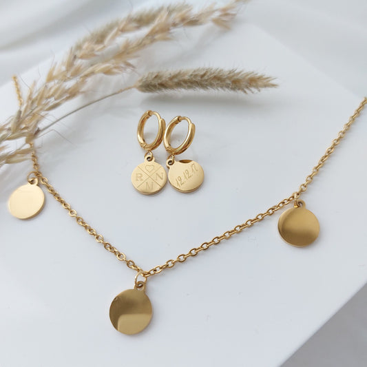 Personalisiertes Schmuckset als Geschenk für Frauen, Geschenk Freundin, Mama, Oma, Tante, Patentante, Personalisierter Schmuck, Valentinstag