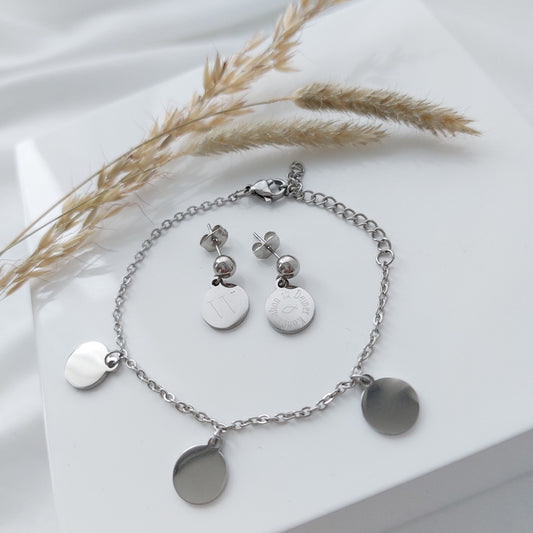 Personalisiertes Schmuckset als Geschenk für Frauen, Geschenk Freundin, Mama, Oma, Tante, Patentante, Personalisierter Schmuck, Valentinstag