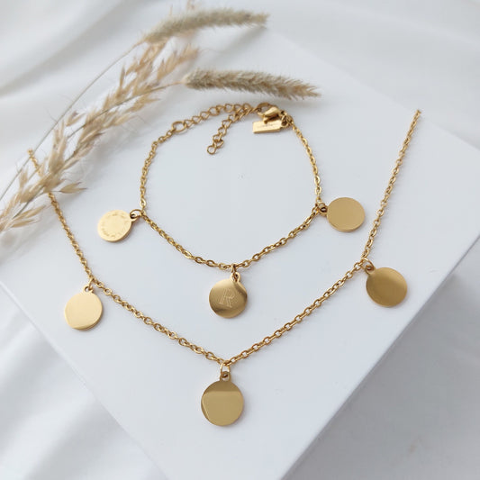 Personalisiertes Schmuckset als Geschenk für Frauen, Geschenk Freundin, Mama, Oma, Tante, Patentante, Personalisierter Schmuck, Valentinstag