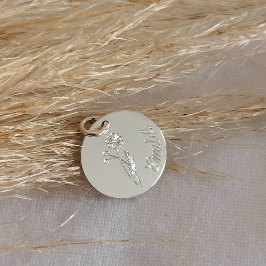 925er Sterling Silber Gravur Plättchen Anhänger, Plättchen, Gravur Anhänger, personalisierte Plättchen Anhänger, Einzelne Plättchen Anhänger