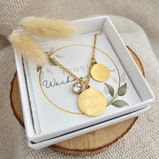 Personalisierte Kette|besonderes Geschenk|beste Freundin|beste Mama|beste Trauzeugin|zur Geburt|zum Geburtstag|zur Taufe|zu Weihnachten