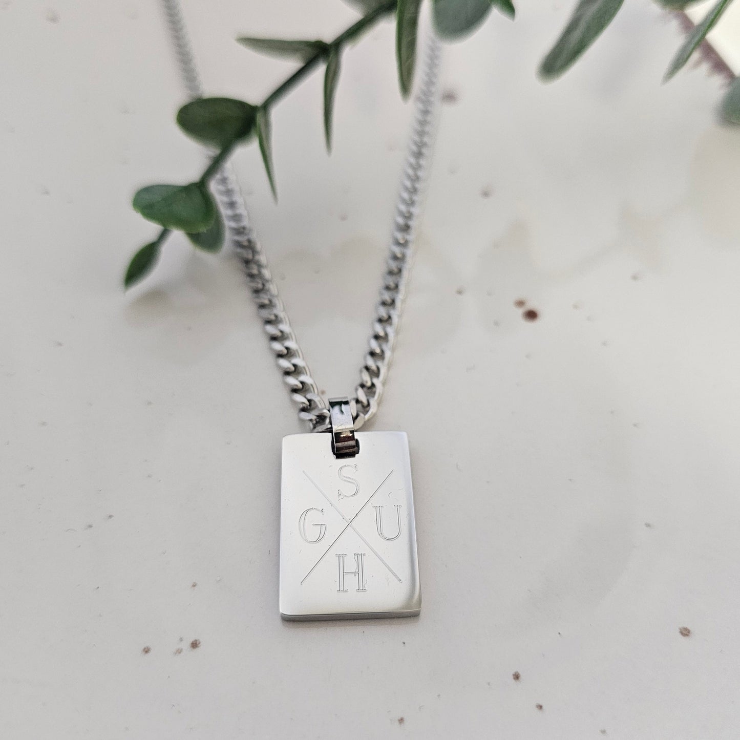 Personalisierte Männer Kette in Gold oder Silber, Männerschmuck, Männerkette mit Gravur, personalisiertes Geschenk für Männer, Herrenkette