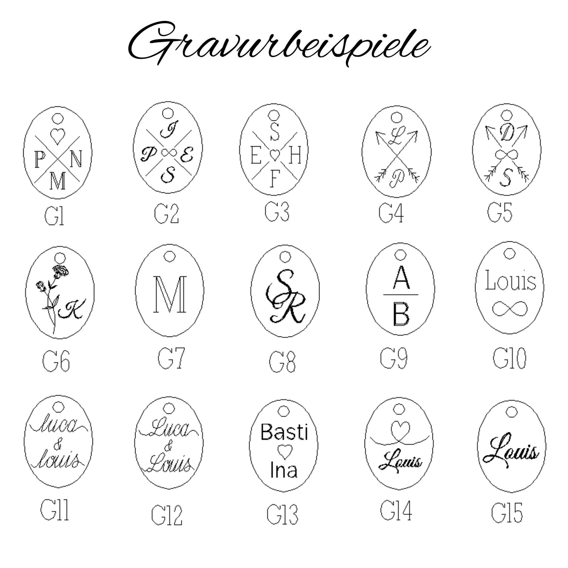 Kette aus Edelstahl mit ovalem Gravurplättchen und Geburtsstein-Anhänger