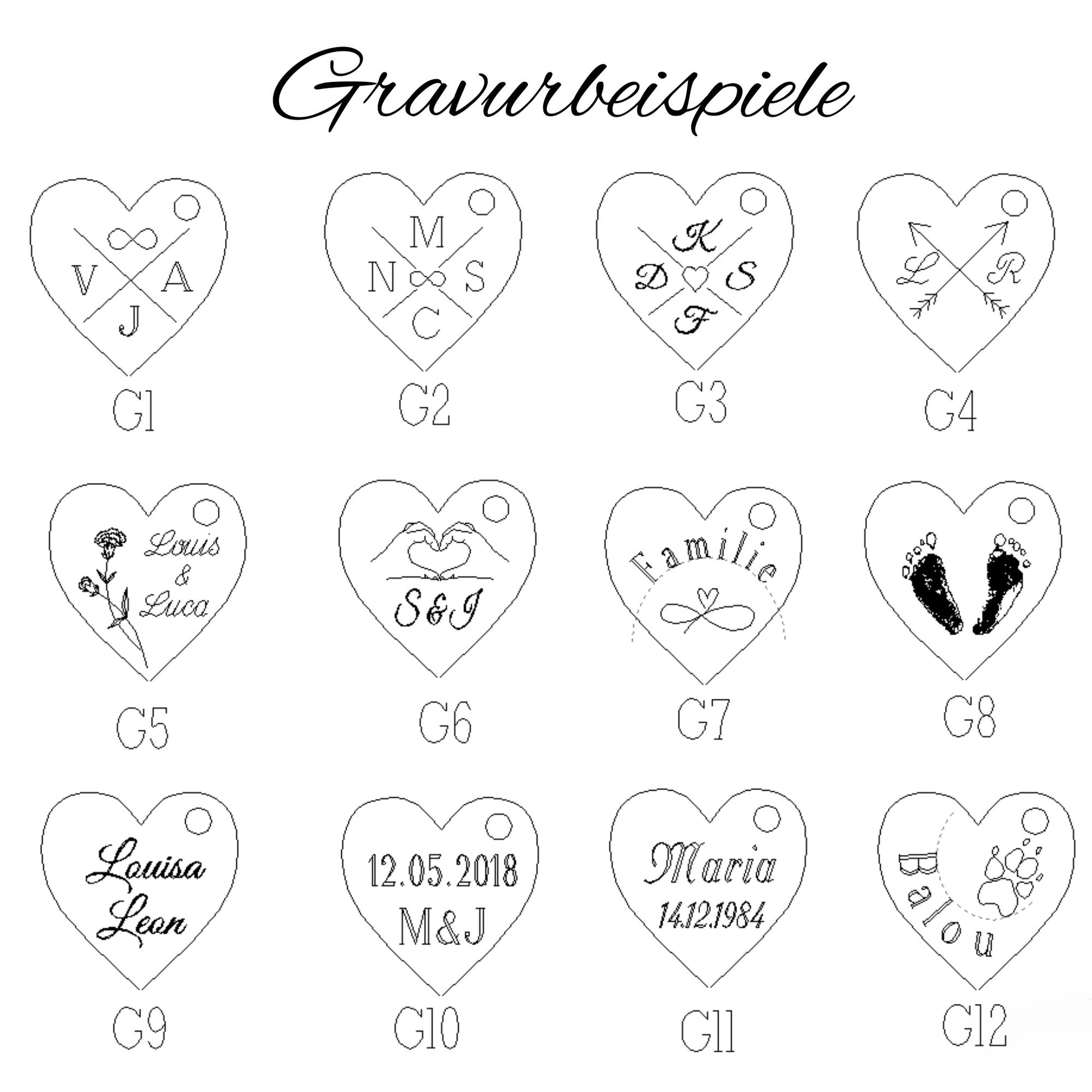 Personalisierte Herz Kette mit Gravur in Gold, Silber & Rosé, Kette mit Herz Anhänger personalisiert als Geschenk für Frauen
