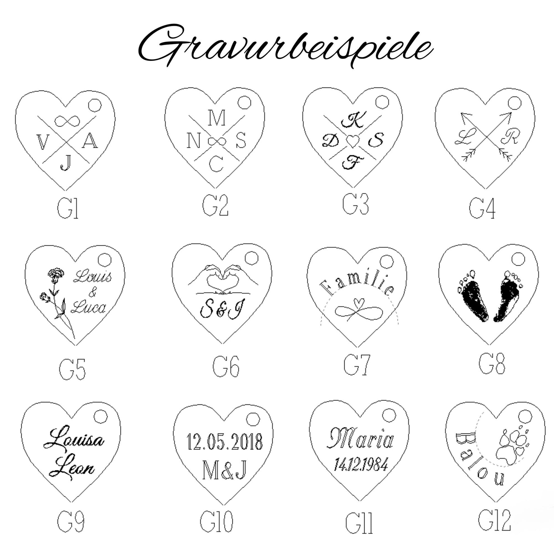 Personalisierte Herz Kette mit Gravur in Gold, Silber & Rosé, Kette mit Herz Anhänger personalisiert als Geschenk für Frauen