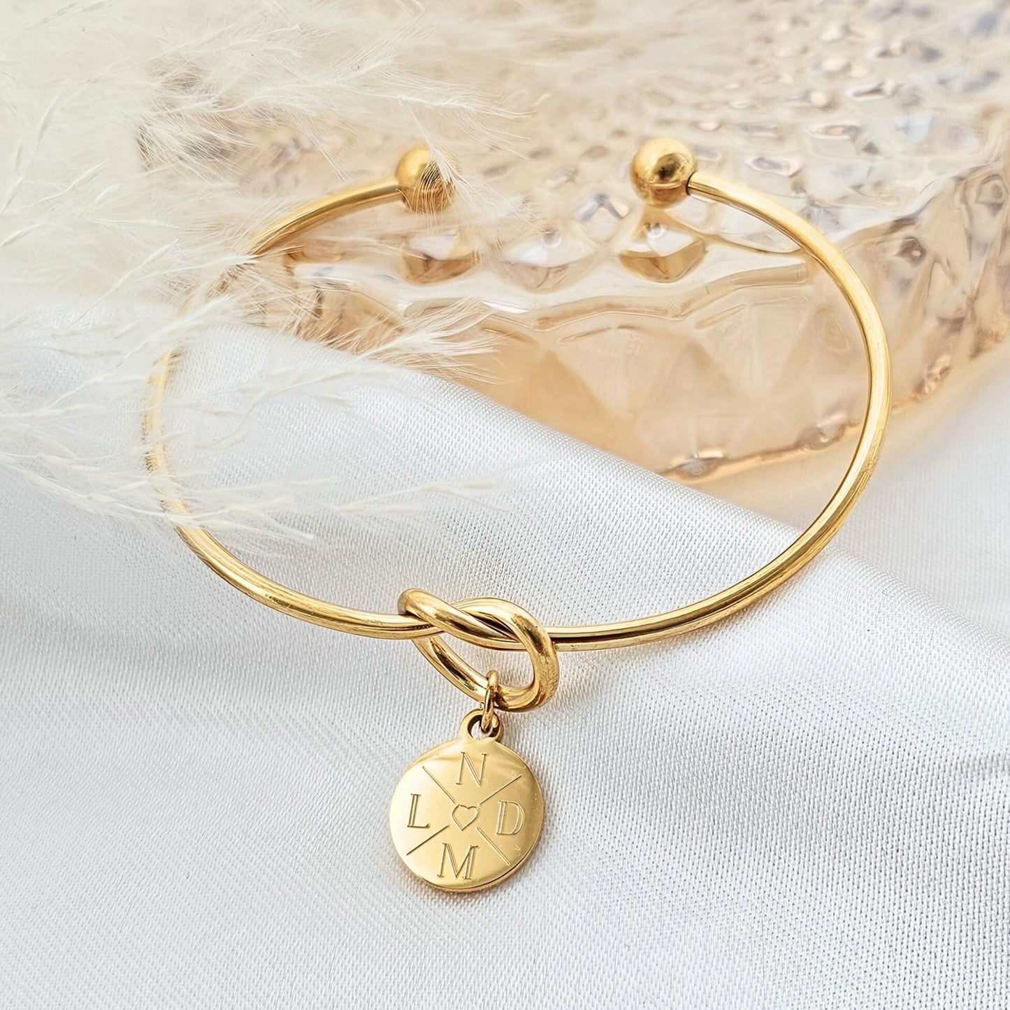 Trauzeugin Knoten Armband personalisiert | Geschenk Trauzeugin | Brautjungfern Geschenk | Geschenk zur Hochzeit | Trauzeugin Frage stellen