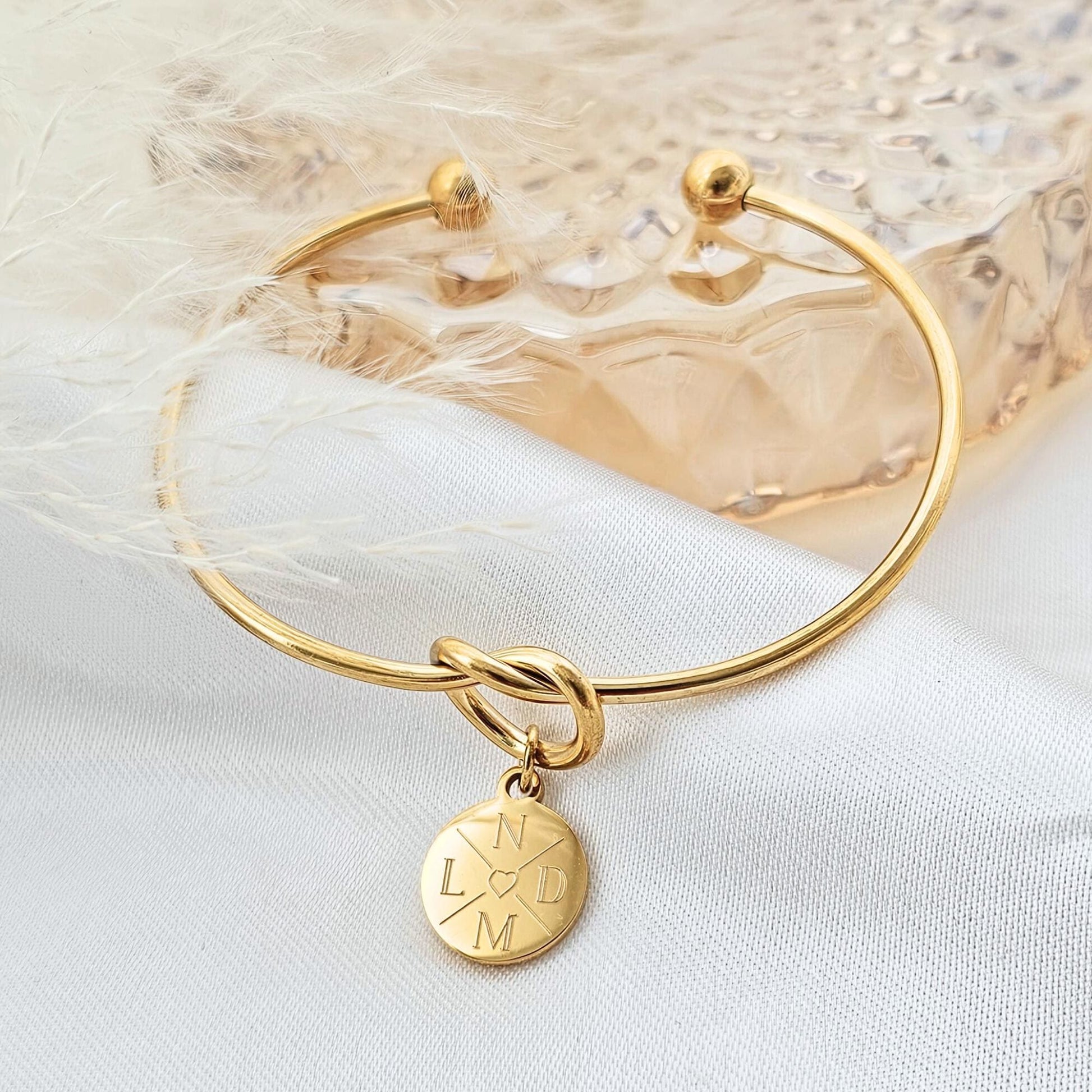 Trauzeugin Knoten Armband personalisiert | Geschenk Trauzeugin | Brautjungfern Geschenk | Geschenk zur Hochzeit | Trauzeugin Frage stellen