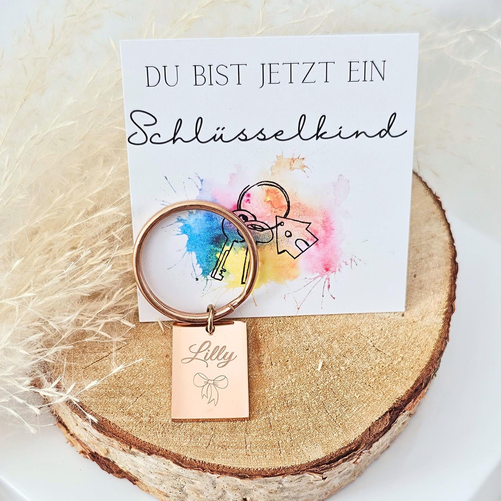 Schlüsselanhänger für Kinder | Geschenk zur Einschulung | Einschulungsgeschenk | Schlüsselkind Geschenk | personalisierter Schlüsselanhänger