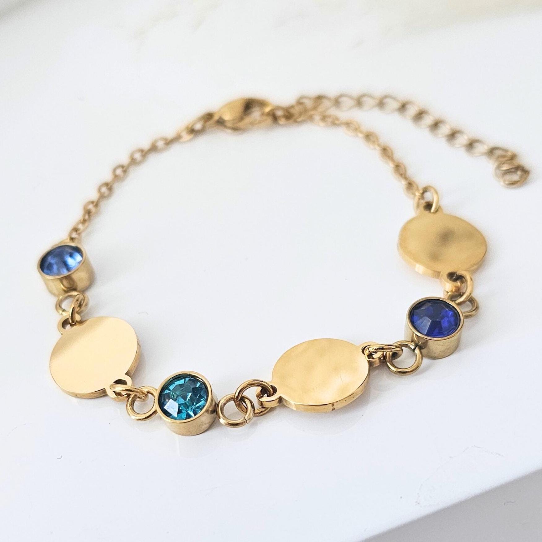 personalisiertes Armband mit Geburtsstein | personalisiertes Geschenk | Geschenk Hochzeit | Geschenk Freundin | Geschenk Geburt | Name