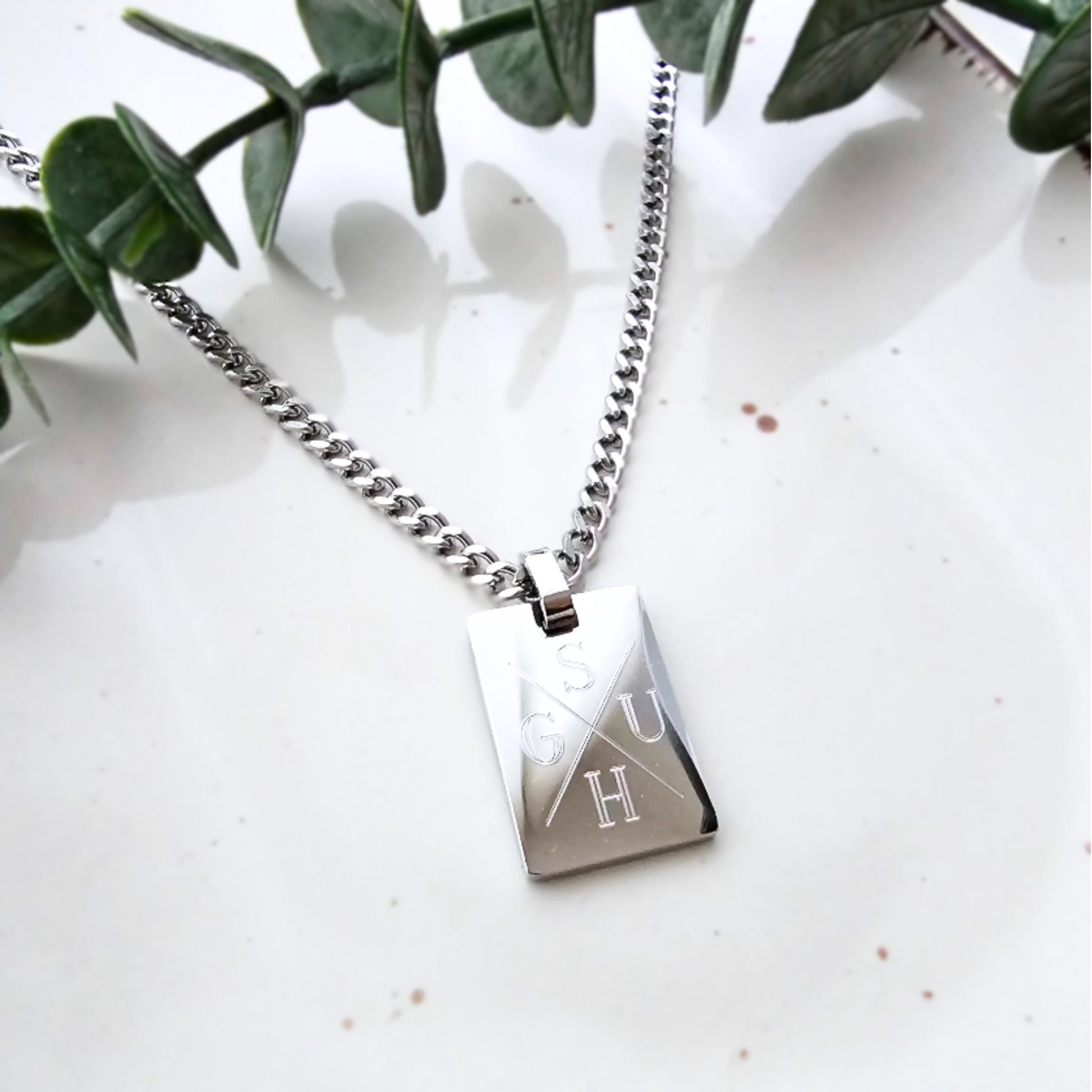 Herrenkette mit Gravur