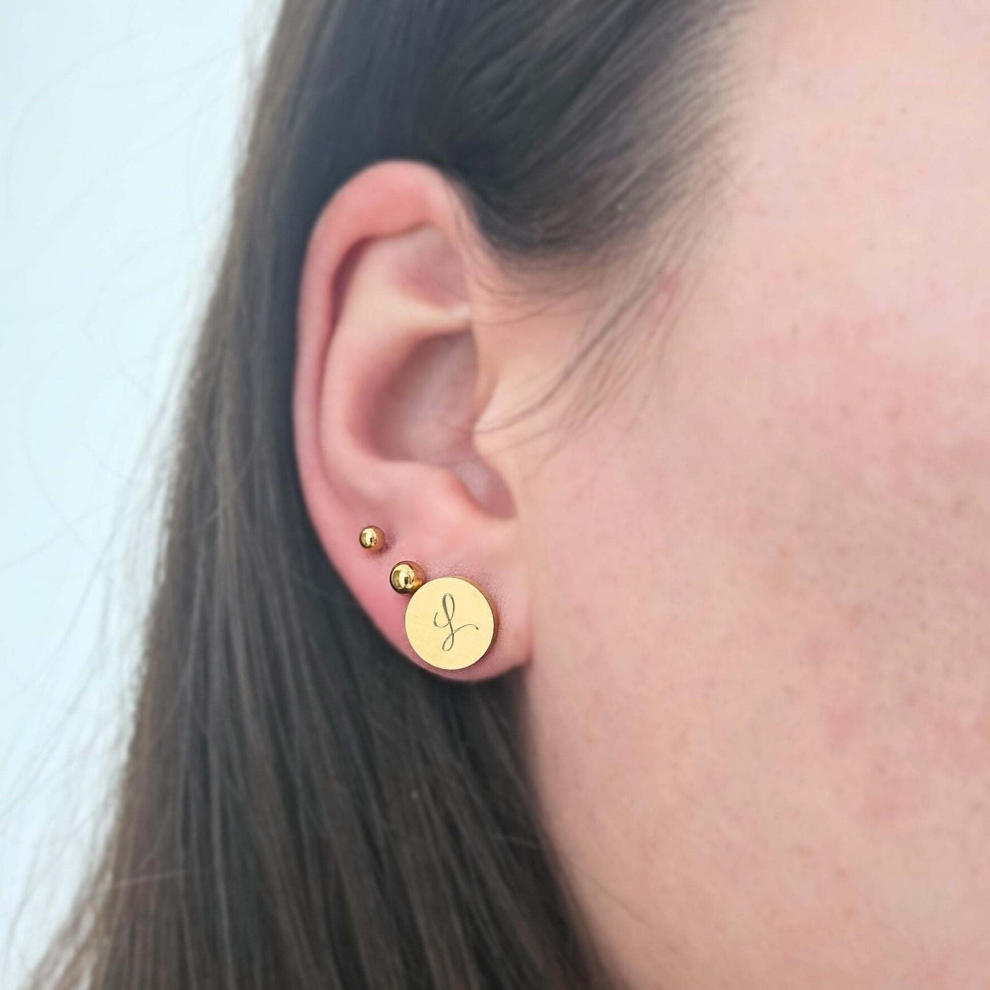 Personalisierte Kreis Ohrstecker mit Gravur | personalisiertes Geschenk | Geschenk zur Einschulung | Geschenk zur Hochzeit | Gravur Ohrringe