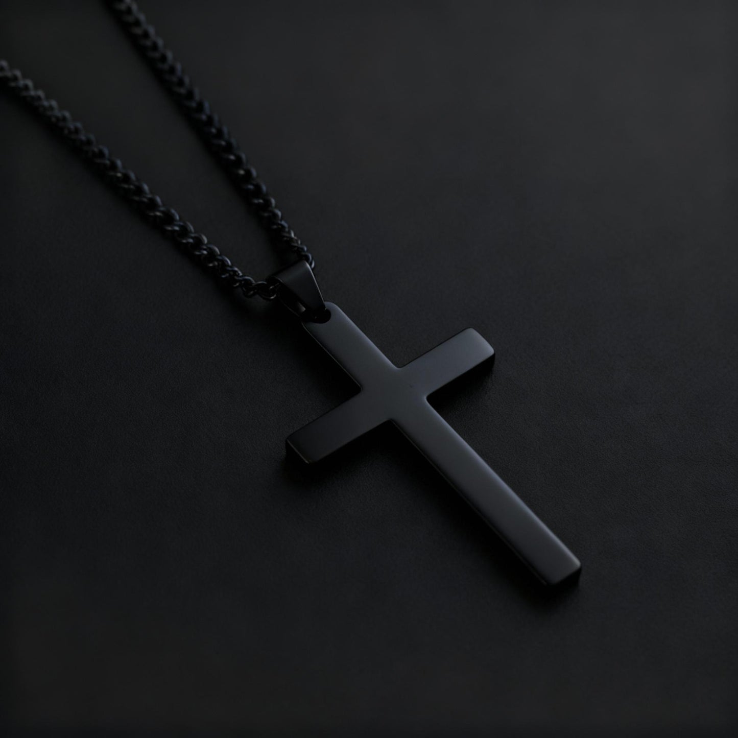 Herren Kreuzkette mit Gravur