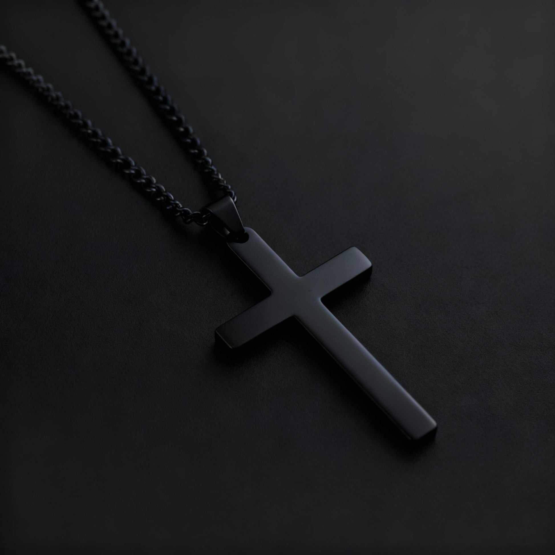 Herren Kreuzkette mit Gravur