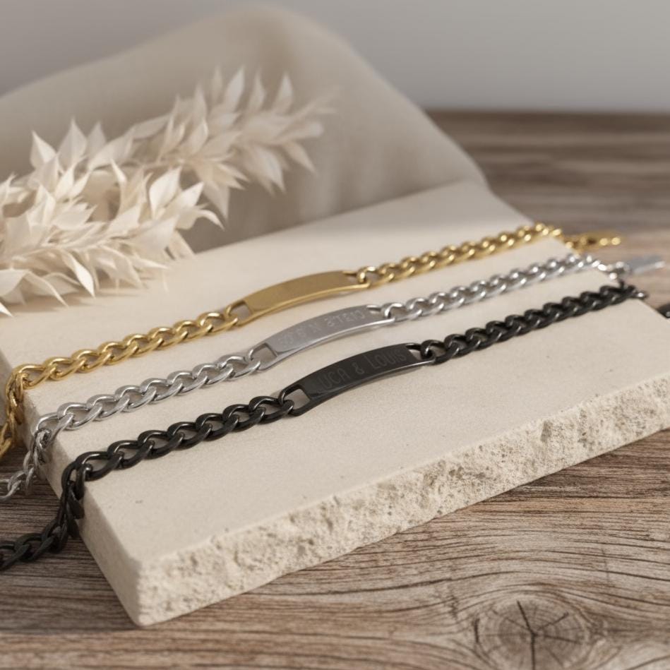 Herrenarmband mit Gravur