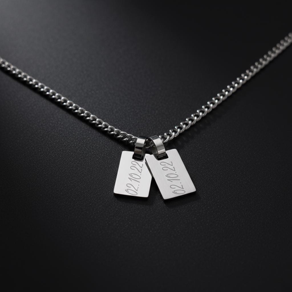 Herrenkette mit Gravur