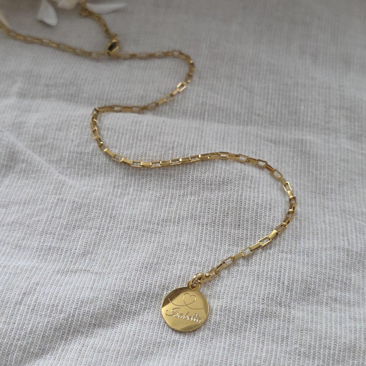 Y-Kette mit Gravur-Plättchen