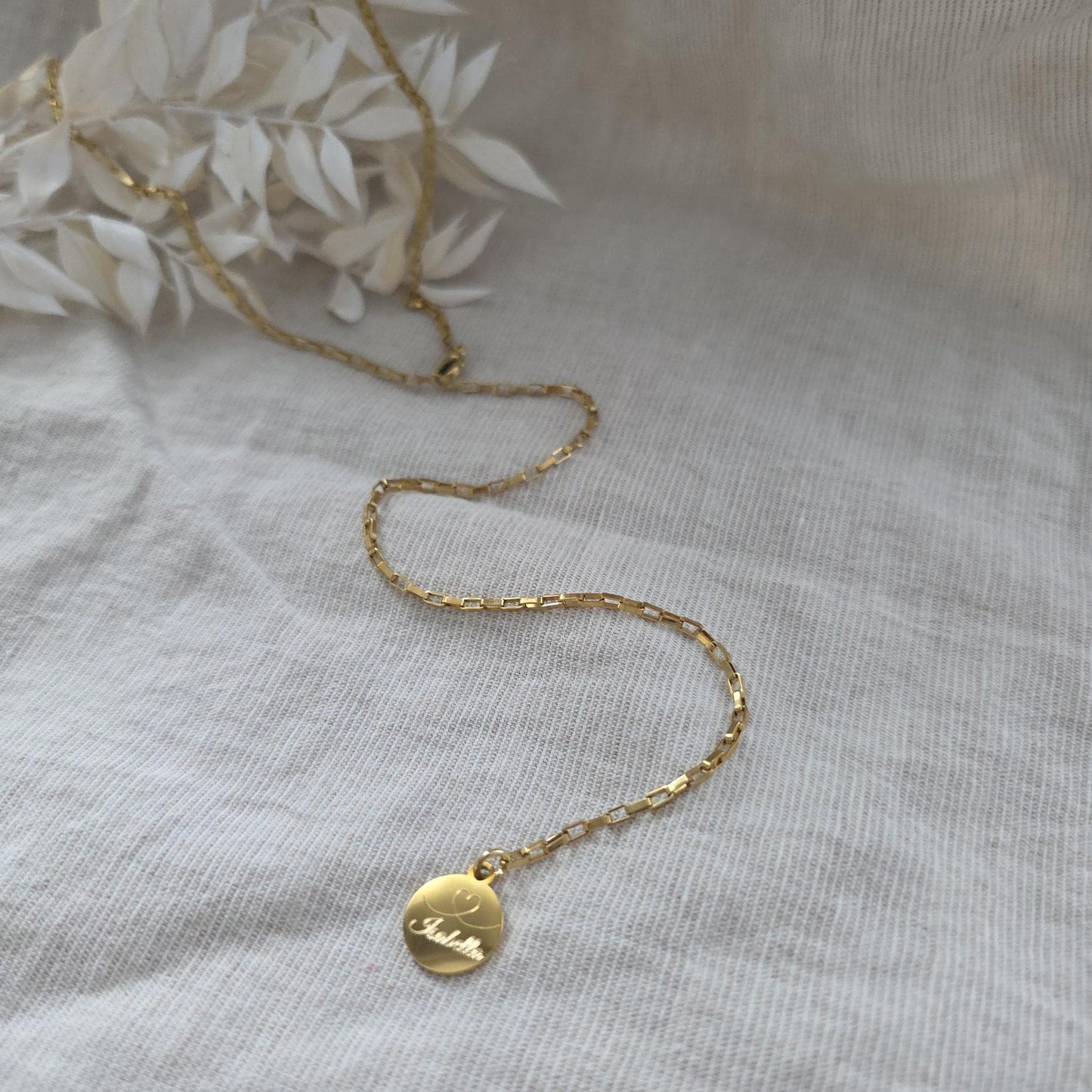 Y-Kette mit Gravur-Plättchen