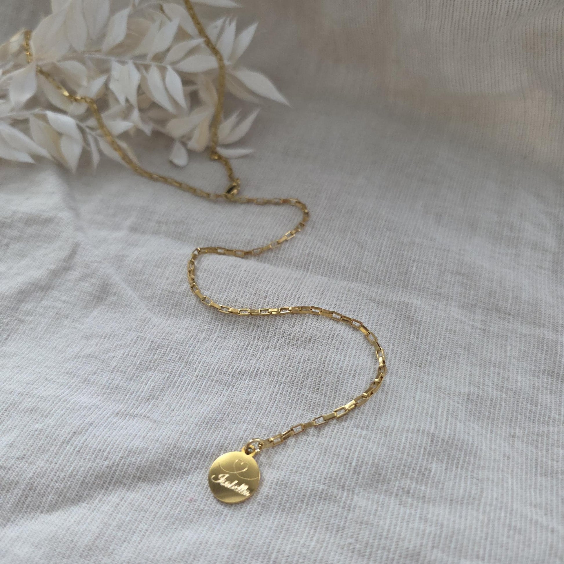 Y-Kette mit Gravur-Plättchen