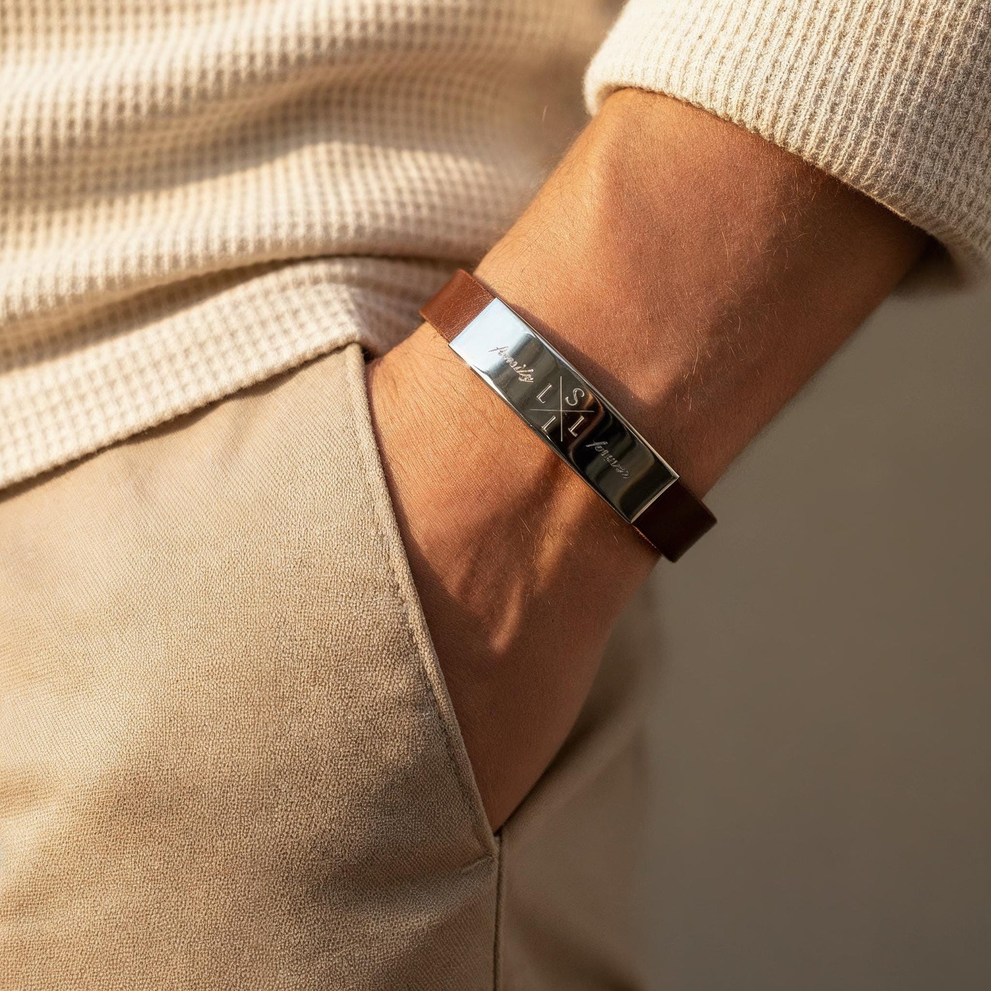 Männerarmband mit Gravur