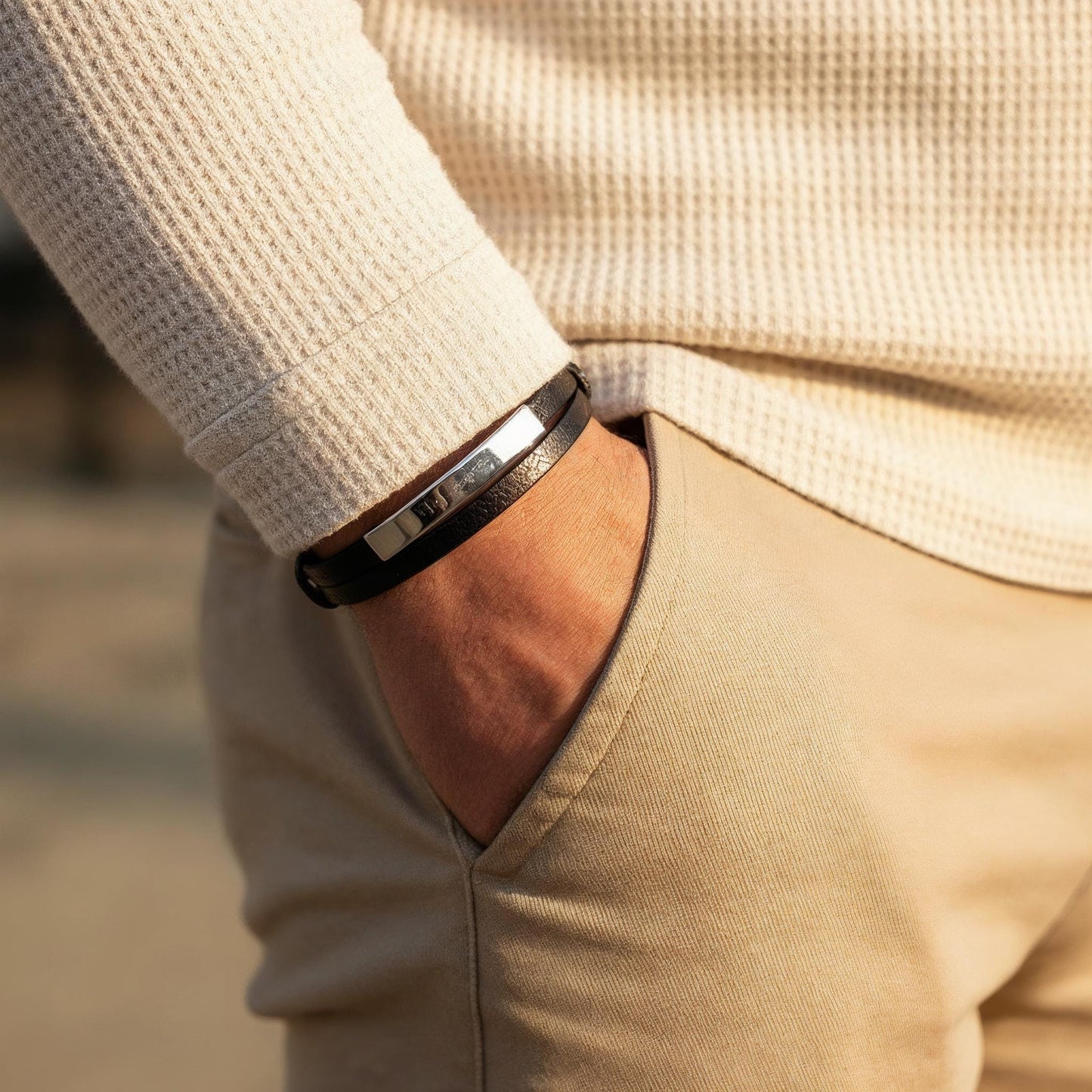 Herrenarmband mit Gravur