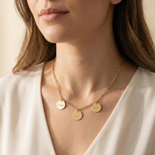 925 Sterling Silber Familienkette