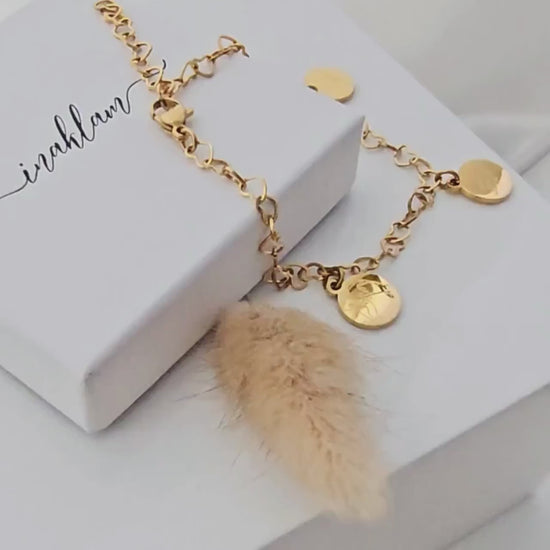 Herz Fußkettchen mit gravur Anhänger in Gold,Rosé oder Silber aus Edelstahl, Fußkette mit buchstaben Plättchen, personalisiertes Geschenk
