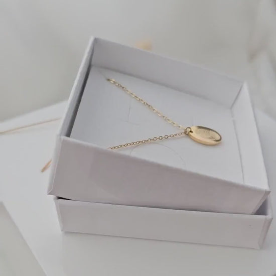 Fingerabdruck Halskette in Gold, Silber, Rose | Kette mit Fingerabdruck | Namenskette | Buchstabenkette | personalisiertes Geschenk