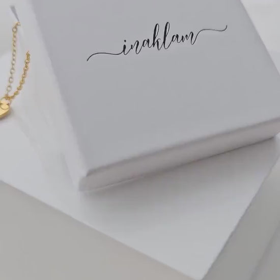 Personalisierte Herz Kette mit Gravur in Gold, Silber & Rosé, Kette mit Herz Anhänger personalisiert als Geschenk für Frauen