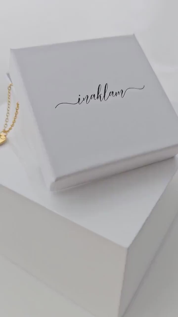 Personalisierte Herz Kette mit Gravur in Gold, Silber & Rosé, Kette mit Herz Anhänger personalisiert als Geschenk für Frauen